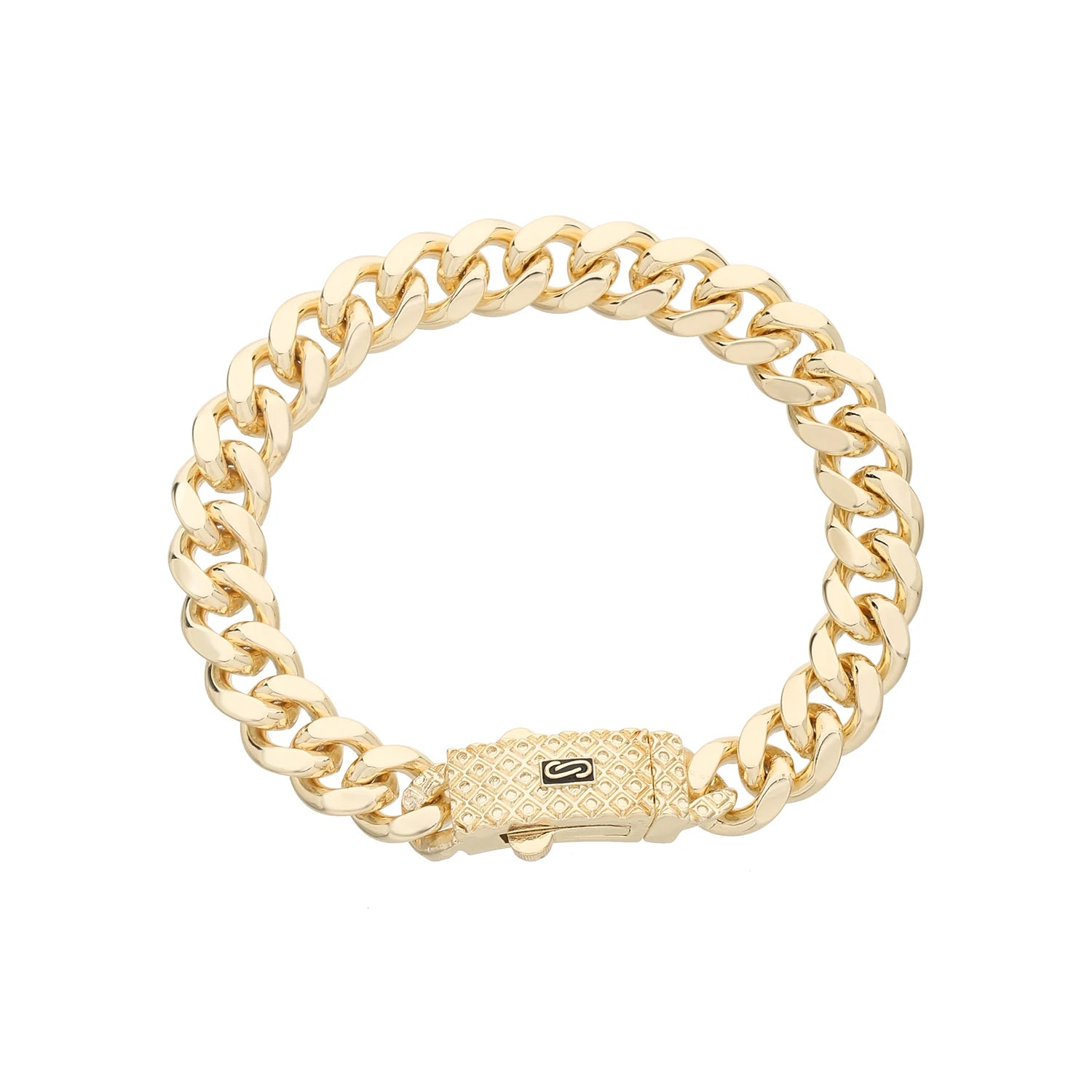 Bracelet de cheville de style Monaco hommes femmes, plaqué or 14 carats.