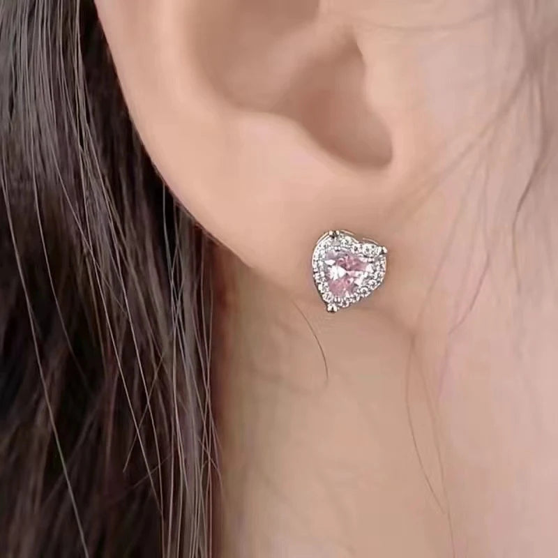 Boucles d'oreilles feuilles zircon