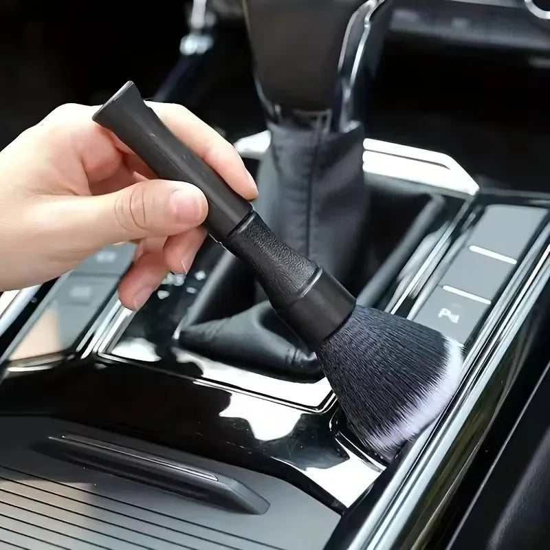 Brosse de nettoyage intérieur de voiture à poils doux pour tableau de bord,voiture et moto.