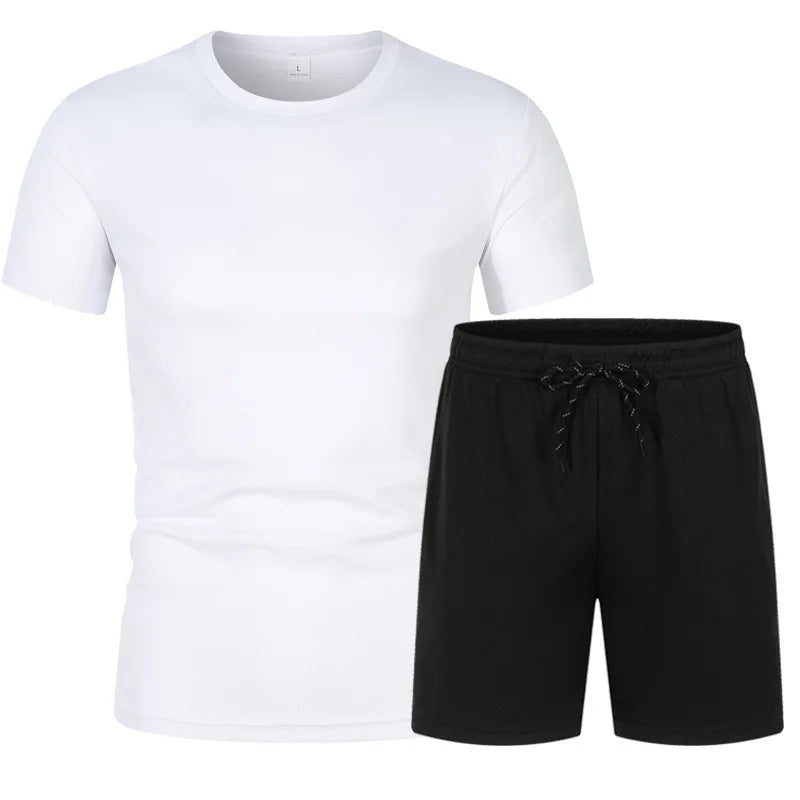 Ensemble Sport Homme – T-Shirt + Short , Respirant.