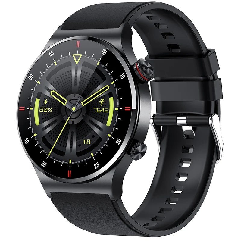 Montre Connectée Homme ChiBear – 1,28" GPS, ECG+PPG, Appel BT, Cardio, 100+ Sports