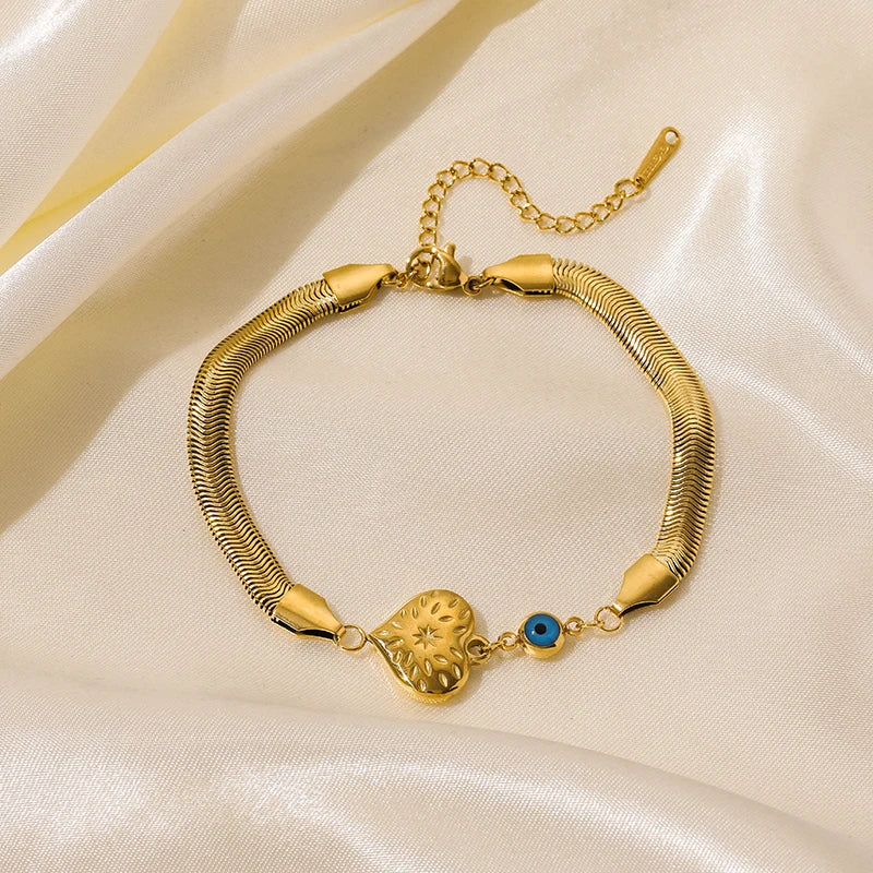 Bracelet jonc en acier inoxydable 316L couleur or .Ne bouge pas averc le temps
