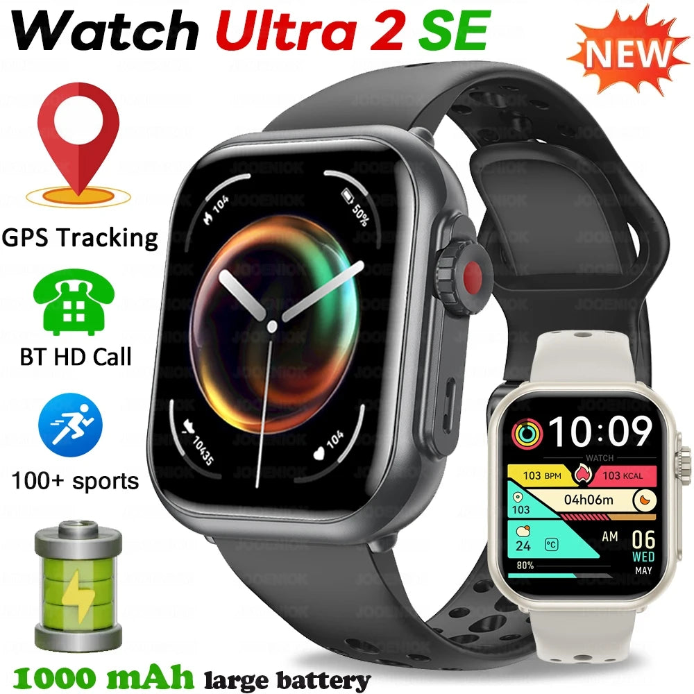 Montre Ultra 2 SE montre intelligente hommes femmes 1000mAh Bluetooth appel sport Fitness Bracelet IP68 étanche Smartwatch IOS