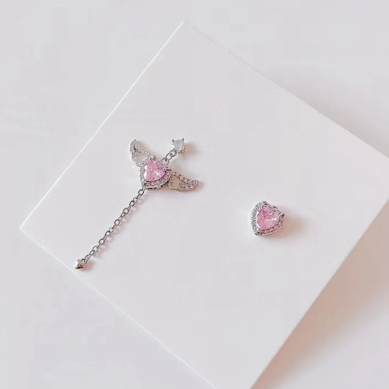 Boucles d'oreilles feuilles zircon