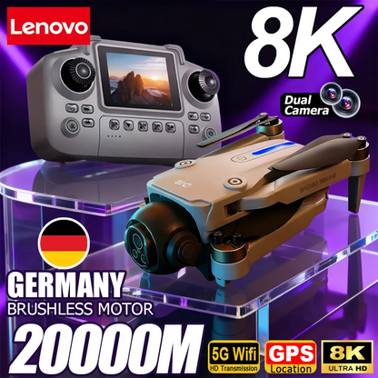Lenovo D18 Drone 8K aérien HD double caméra intelligente évitement d'obstacles puissance sans brosse 5G WIFI écran télécommande GPS Drone