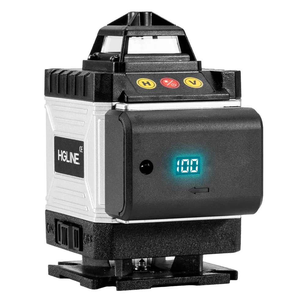 Niveau Laser 4D Professionnel HGLINE – 16 Lignes, Auto-nivellement 360°, Télécommande APP