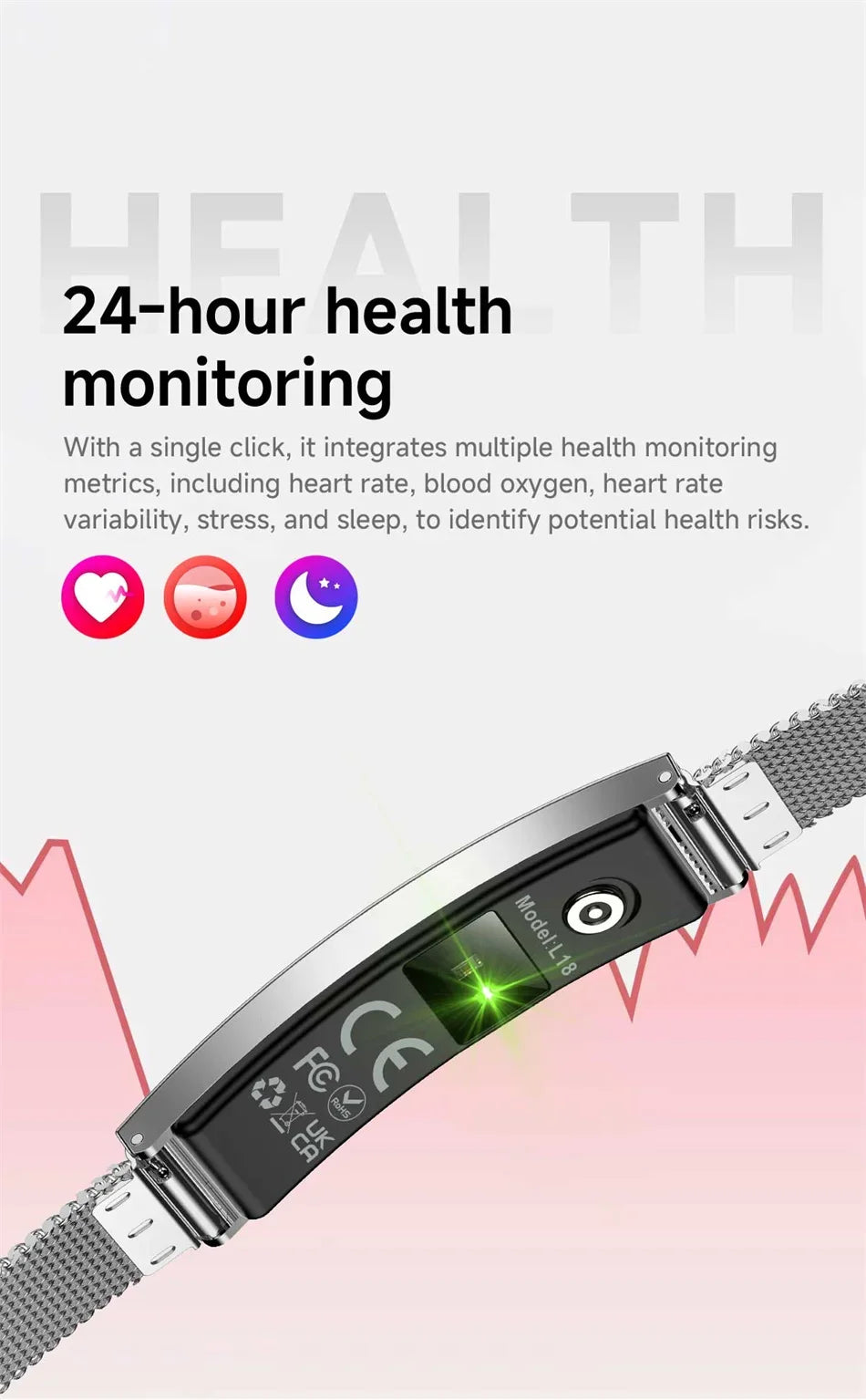 Nouvelle Montre Connectée Ultra-Mince 5,8 mm 2026 pour Femme, 100+ Modes Sportifs, Suivi Scientifique du Sommeil et Surveillance de l'Oxygène Sanguin