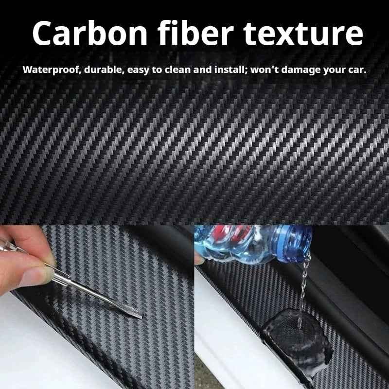 Film autocollant de protection pour seuil de voiture, anti-rayures, imperméable, noir mat, Nano autocollant pour carrosserie de voiture