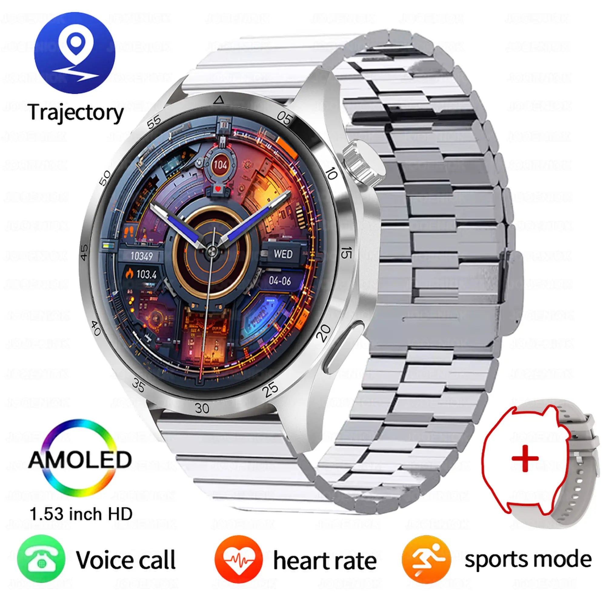 Nouvelle Montre Connectée de Suivi de Santé 2026 pour Hommes avec Suivi du Sommeil, Rappels, Surveillance de la Fréquence Cardiaque et Modes d'Exercice