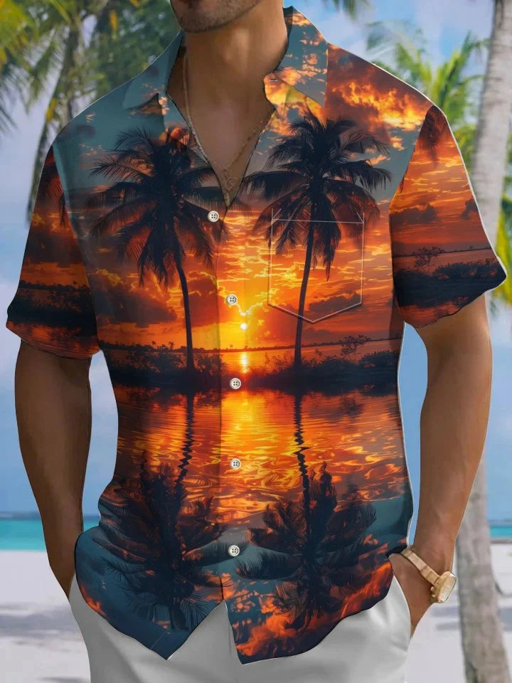 2025 chemise manches courtes florale. Plusieurs coloris disponible