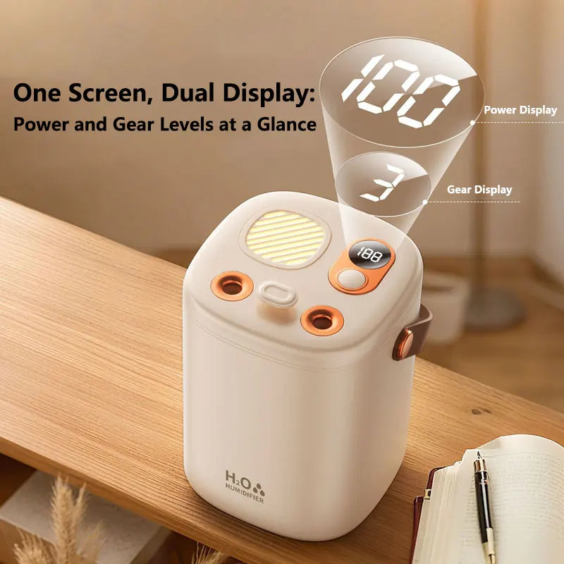 Humidificateur domestique grande capacité, silencieux, pour bureau etc.