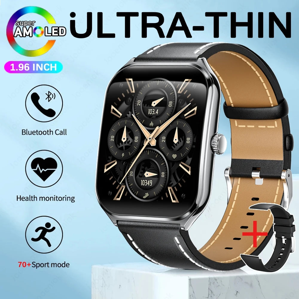 Montre Connectée Ultra-Fine Jooeniok MT61 – 1,96" AMOLED, Appel Bluetooth, Cardio, Sport
