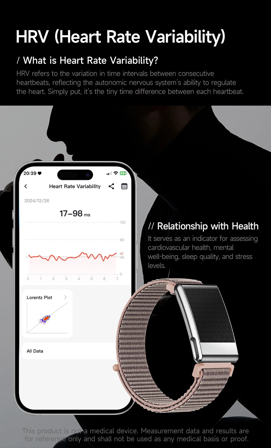 Nouvelle Montre Connectée Ultra-Mince 8mm 2026 pour Femme avec Suivi ECG, Fréquence Cardiaque, Pression Artérielle, Oxygène Sanguin et Appel Bluetooth