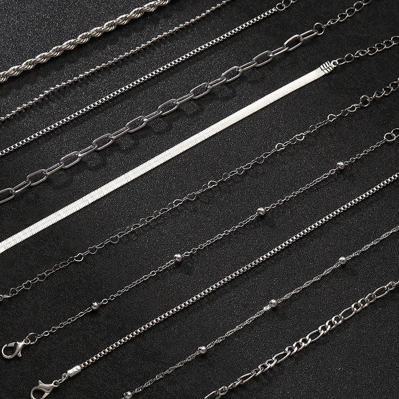 Lot de 10 bracelets dorés bohème