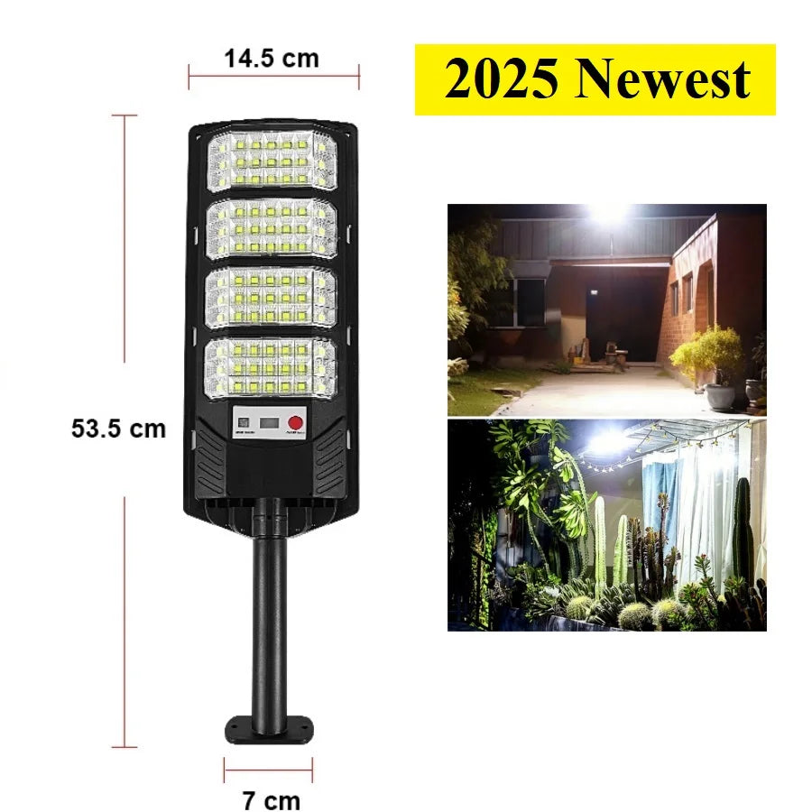 Lampe Solaire LED 320° - Détecteur de Mouvement 19000mAh IP67
