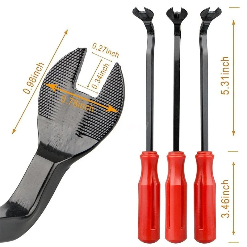 Clips de retenue en plastique pour voiture, goupille de poussée pour garde-boue Automobile, Rivet de panneau de garniture de porte, outil de fixation de taille mixte pour pare-chocs Automobile