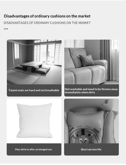 Coussin d'Air 5D Anti-Décubitus – 56 Airbags, Soulagement de Pression, Bureau & Voiture