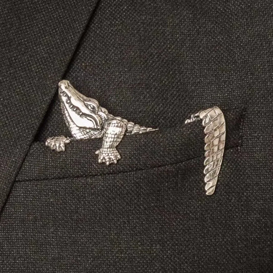 Broche animale rétro — crocodile, tigre & pieuvre