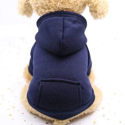Sweats à capuche solides pour animaux de compagnie, vêtements pour petits chiens, manteau pour chiot, vestes, sweat-shirt pour Chihuahua, costume pour chien et chat, tenues en coton