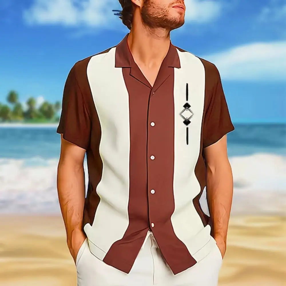 Nouvelles chemises manches courtes style hawaïen. Plusieurs coloris disponible.