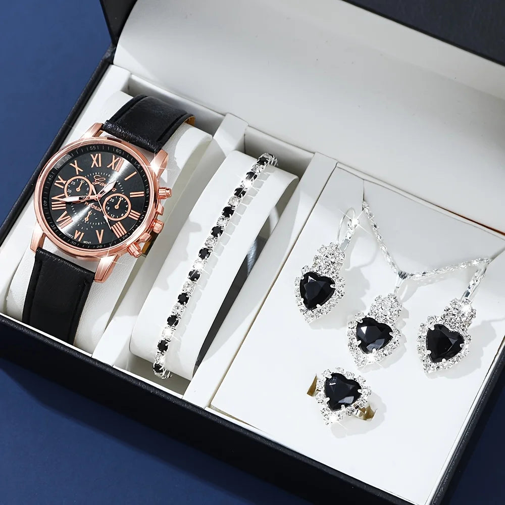 Superbe montre Quartz Feminin — Chiffres Romains, Bracelet Cuir PU, Boîtier Alliage
