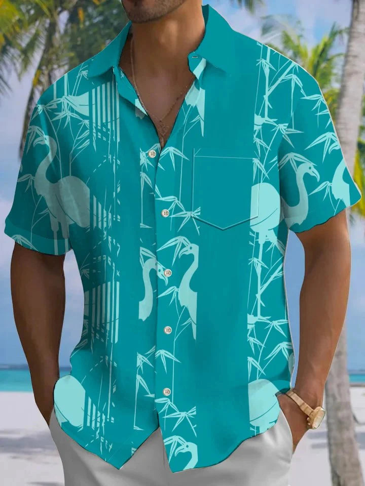 2025 chemise manches courtes florale. Plusieurs coloris disponible