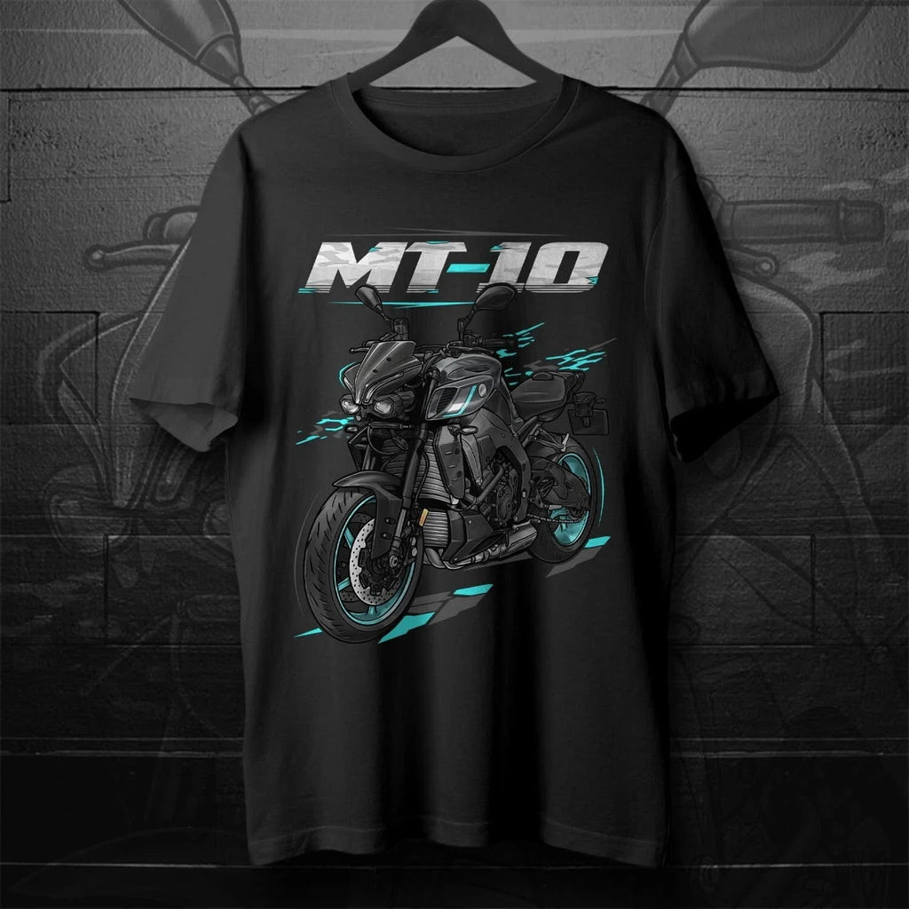 T-shirt d'été décontracté pour homme MT-10 2022-2025, T-shirt de moto graphique à manches courtes pour l'été