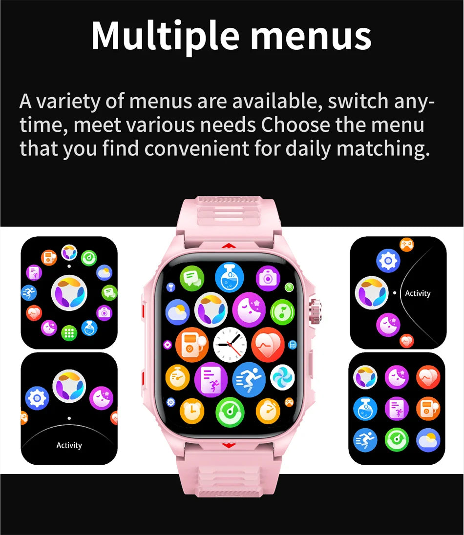 2025New GPS sport montre intelligente hommes 2.01 pouces 400 mAh batterie Fitness Tracker Bluetooth appel étanche nouvelle montre intelligente