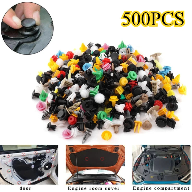 Clips de fixation universels mixtes pour pare-chocs de voiture, fixation de voiture, Rivet, doublure de panneau de porte pour toutes les voitures