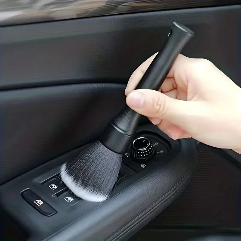 Brosse de nettoyage intérieur de voiture à poils doux pour tableau de bord,voiture et moto.