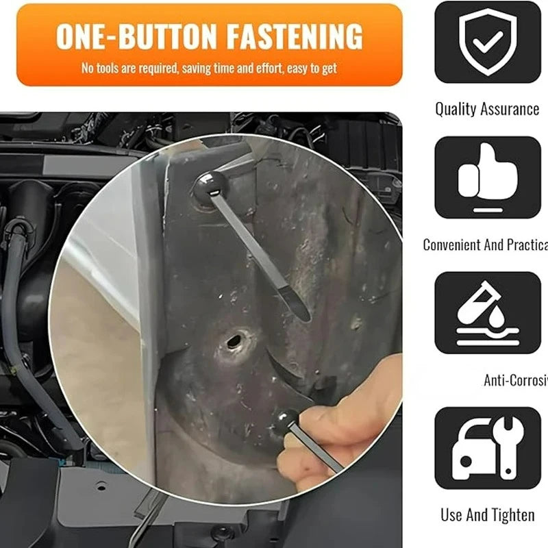 Boucle d'attache de câble en Nylon, attaches à fermeture éclair robustes avec bouton à broche, outil universel à fermeture éclair autobloquante, sangle de fixation pour réparation quotidienne de voiture