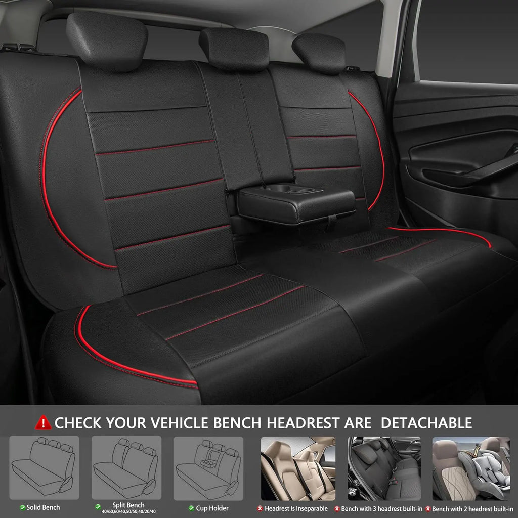 Housse Siège Auto Universelle en Cuir — Kit 9 Pièces pour 5 Places