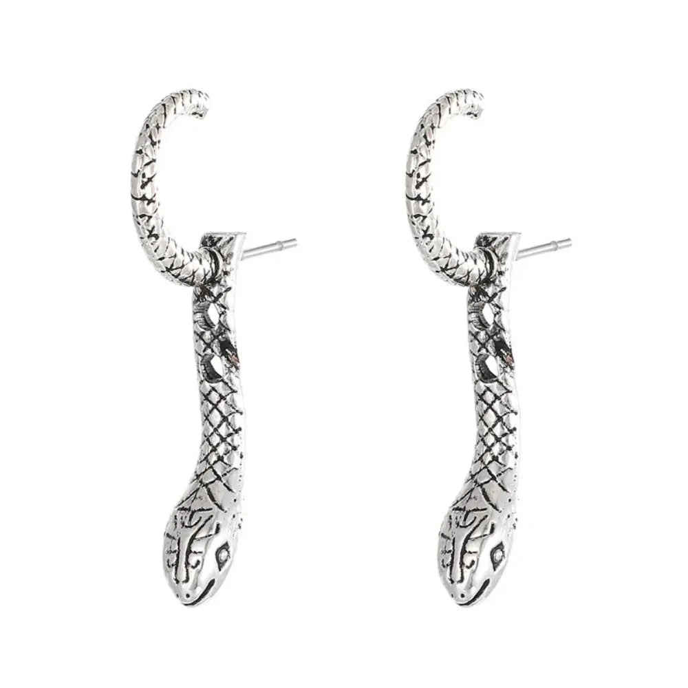 Formes d'animaux clous d'oreilles exquis gothique serpent boucles d'oreilles rétro mode Punk goujons boucle d'oreille accessoires personnalité fille bijoux