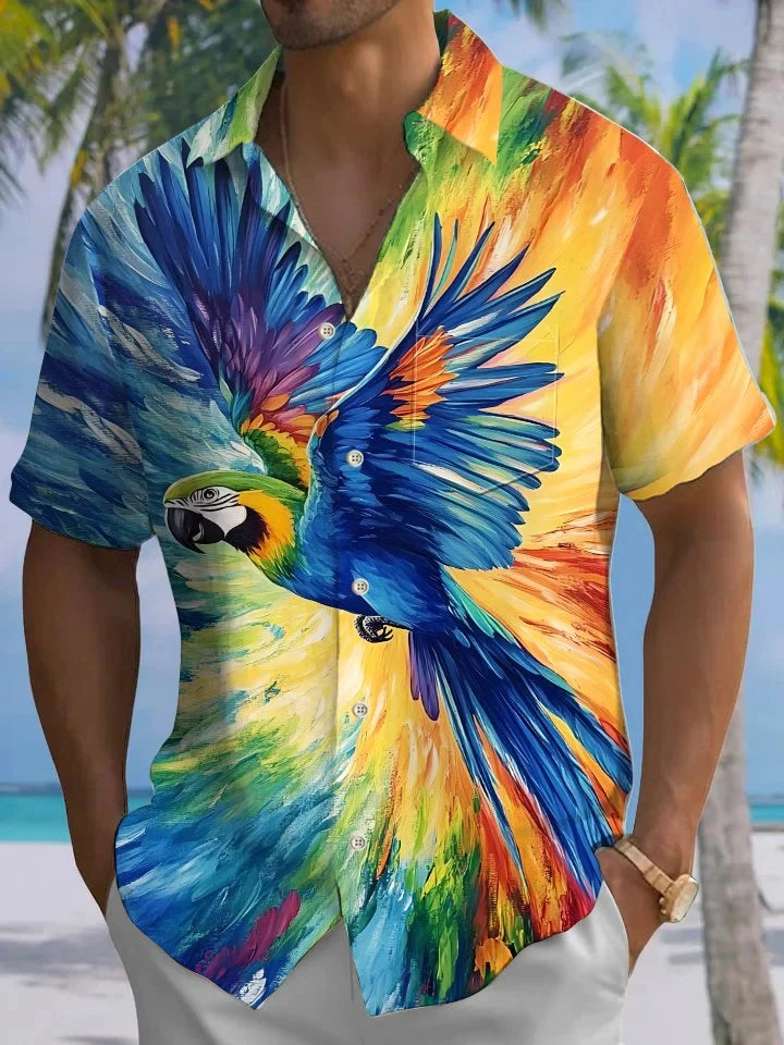 2025 chemise manches courtes florale. Plusieurs coloris disponible