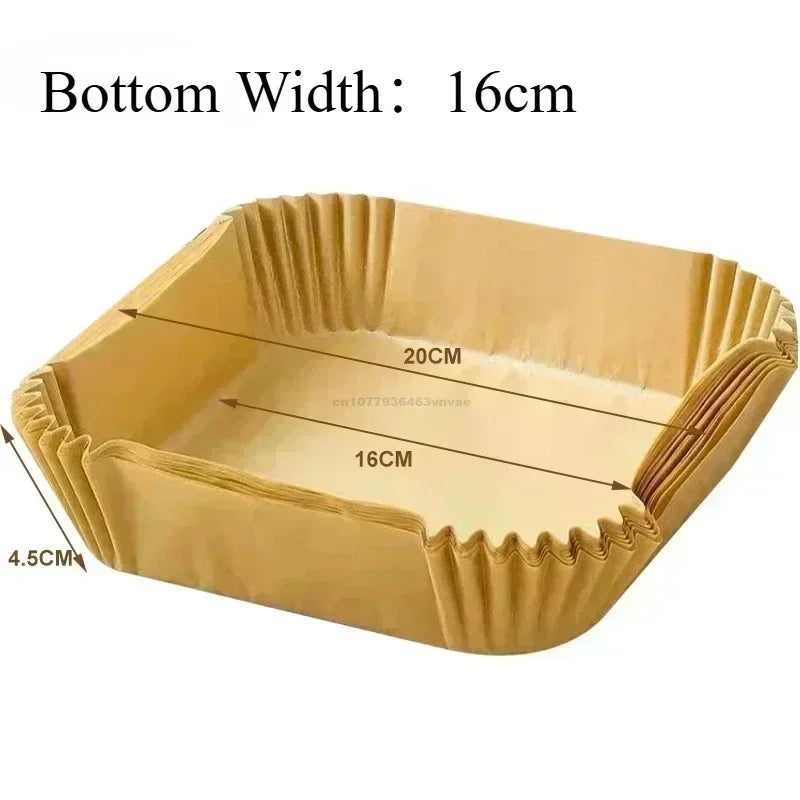 Papier cuisson pour Air fryer – Rond, Carré ou Rectangle | 50 à 300 pcs