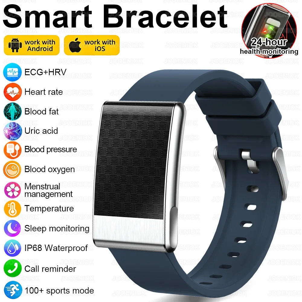 Nouvelle Montre Connectée Ultra-Mince 8mm 2026 pour Femme avec Suivi ECG, Fréquence Cardiaque, Pression Artérielle, Oxygène Sanguin et Appel Bluetooth