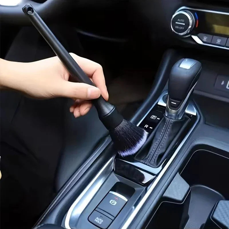 Brosse de nettoyage intérieur de voiture à poils doux pour tableau de bord,voiture et moto.