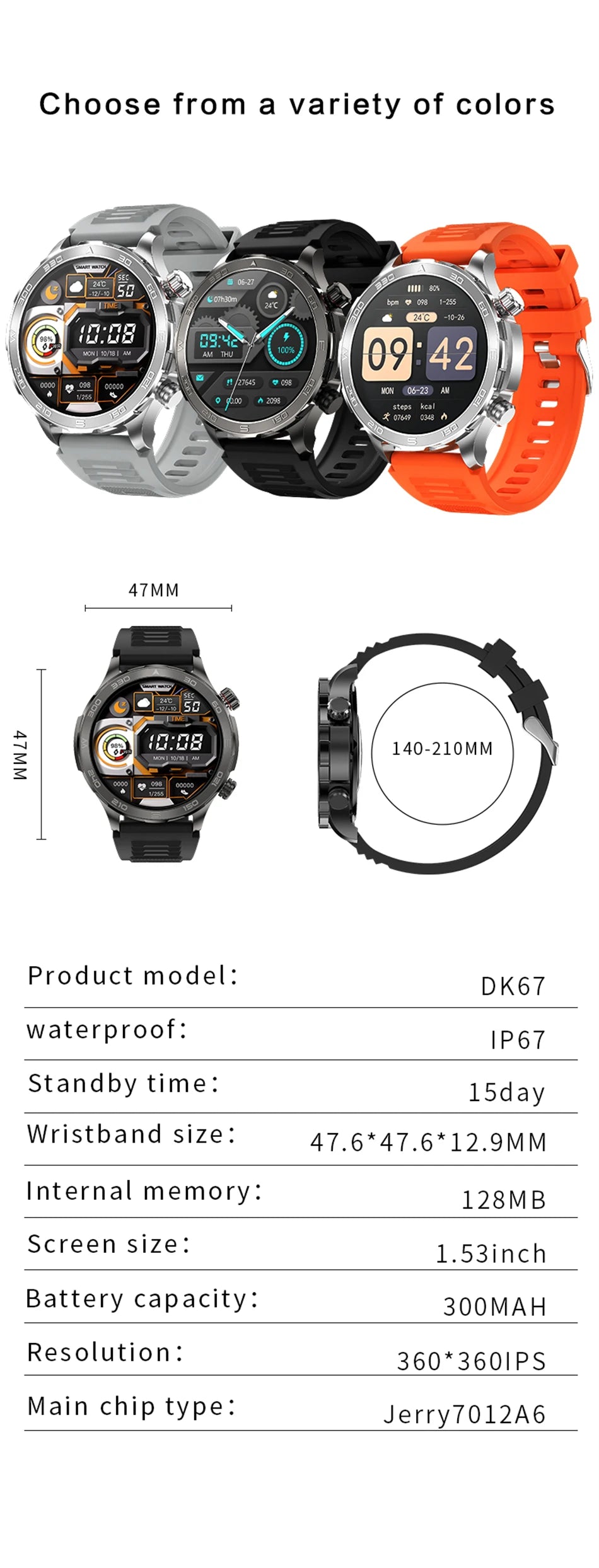 Montre intelligente étanche avec boussole pour homme, surveillance de la santé, traqueur de sport GPS, appel Bluetooth HD, assistant vocal, nouveau, 2024