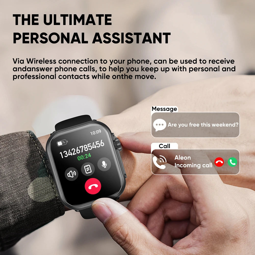 Montre Ultra 2 SE montre intelligente hommes femmes 1000mAh Bluetooth appel sport Fitness Bracelet IP68 étanche Smartwatch IOS