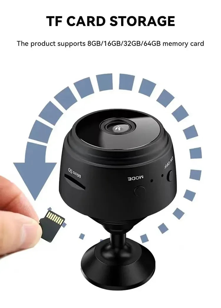 Nouvelle mini caméra A9 WiFi sans fil, protection de sécurité, surveillance à distance, caméscopes, surveillance vidéo, mini caméra intelligente pour la maison, caméra HD