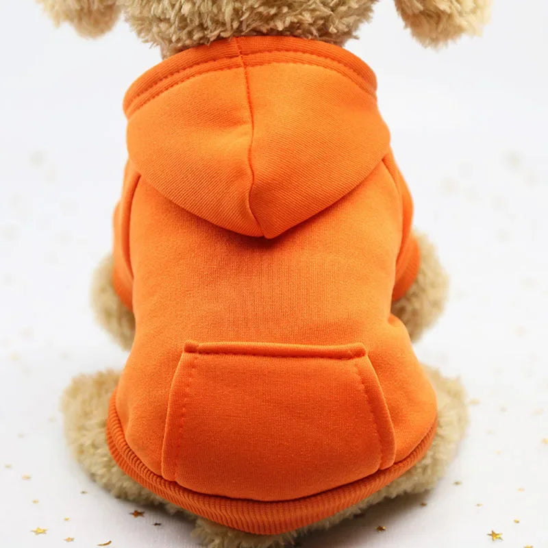 Sweats à capuche solides pour animaux de compagnie, vêtements pour petits chiens, manteau pour chiot, vestes, sweat-shirt pour Chihuahua, costume pour chien et chat, tenues en coton