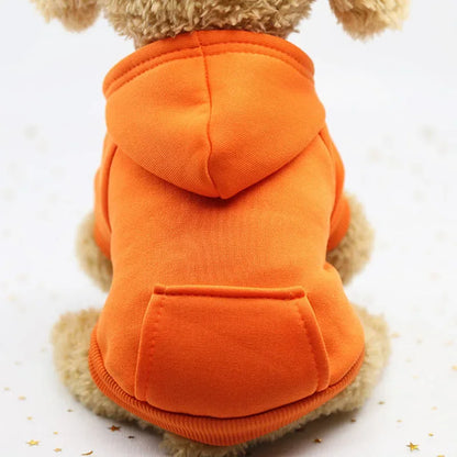 Sweats à capuche solides pour animaux de compagnie, vêtements pour petits chiens, manteau pour chiot, vestes, sweat-shirt pour Chihuahua, costume pour chien et chat, tenues en coton