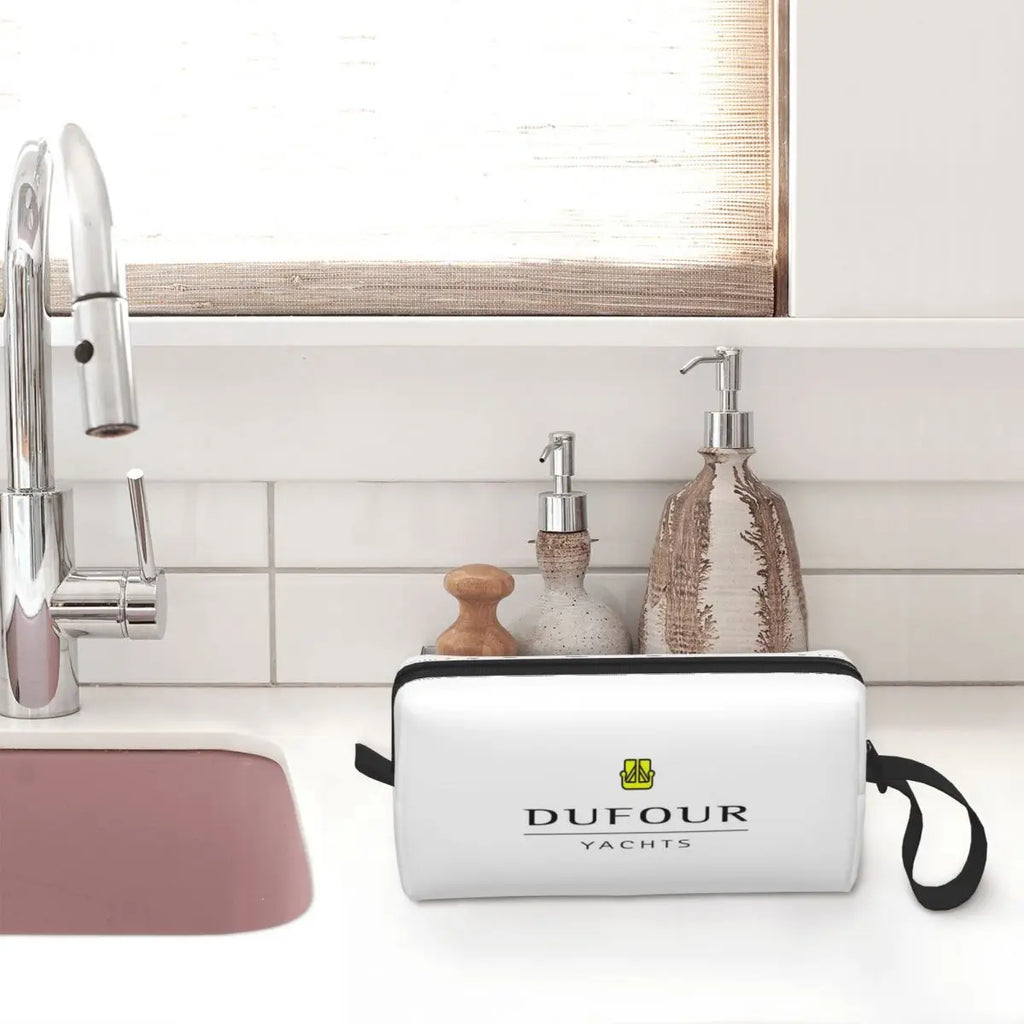 Dufour Yacht Trousse de maquillage et de toilette pour femme, organiseur de cosmétiques, trousse de voyage, trousse à crayons