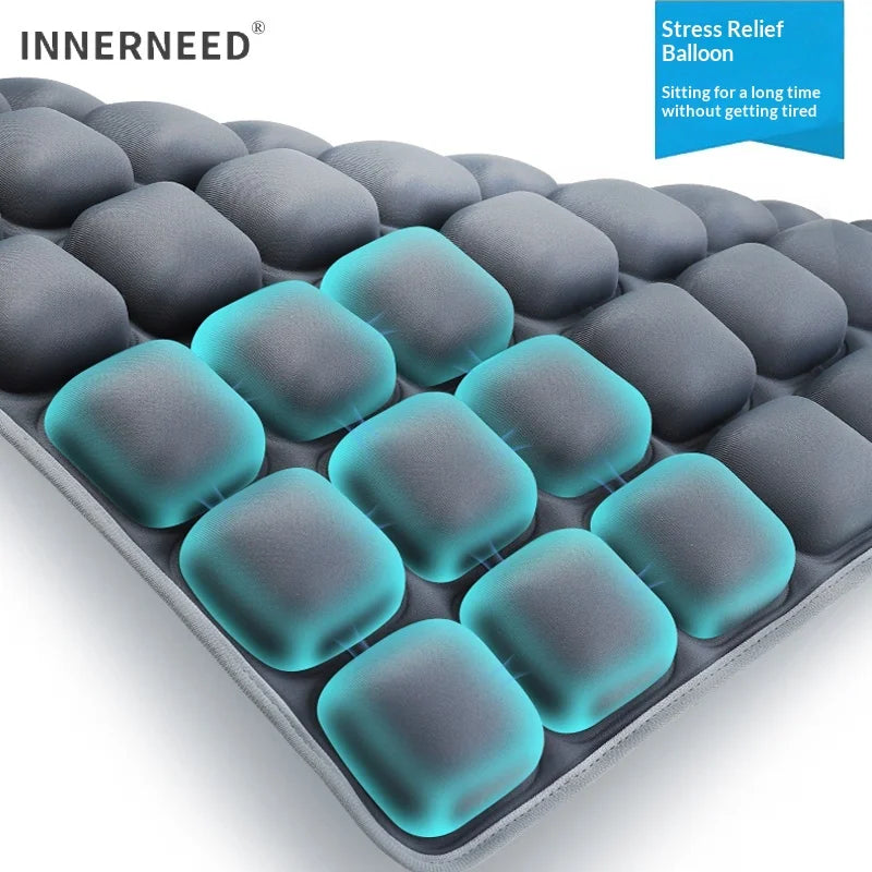 Coussin d'Air 5D Anti-Décubitus – 56 Airbags, Soulagement de Pression, Bureau & Voiture