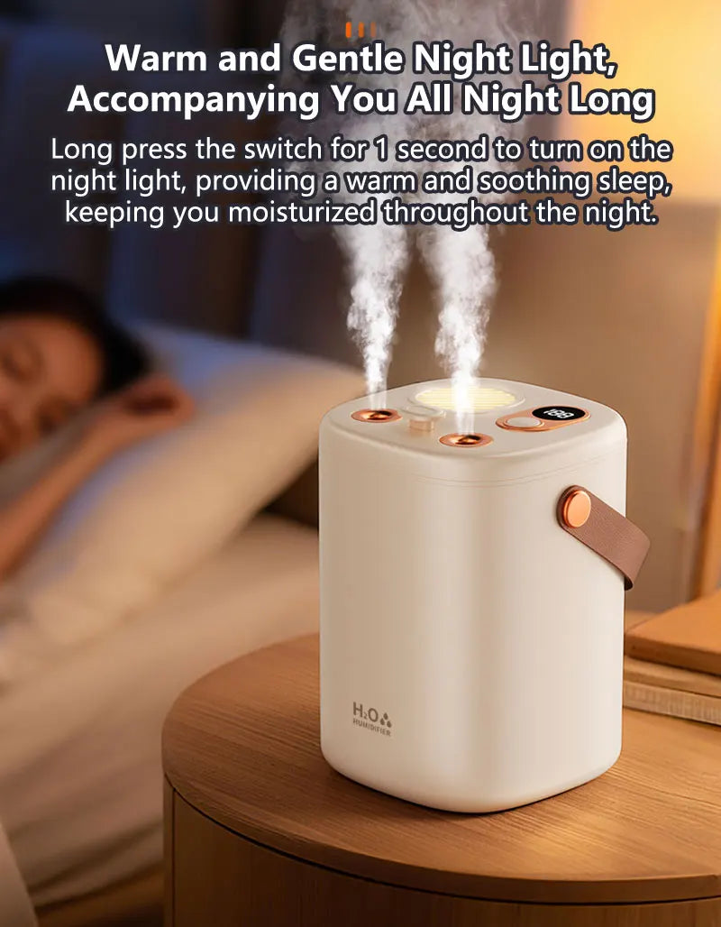 Humidificateur domestique grande capacité, silencieux, pour bureau etc.