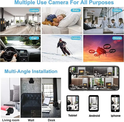 Mini Caméra WiFi A9 – Surveillance HD Sans Fil, Intérieur