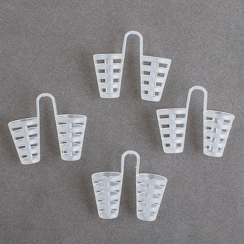 1 4/8 pièces Silicone Anti ronflement dilatateurs nasaux d'aide à l'apnée ronflement pince-nez nez