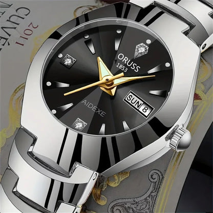 Montre Couple Quartz – Cadran Élégant | Coffret 2 pièces