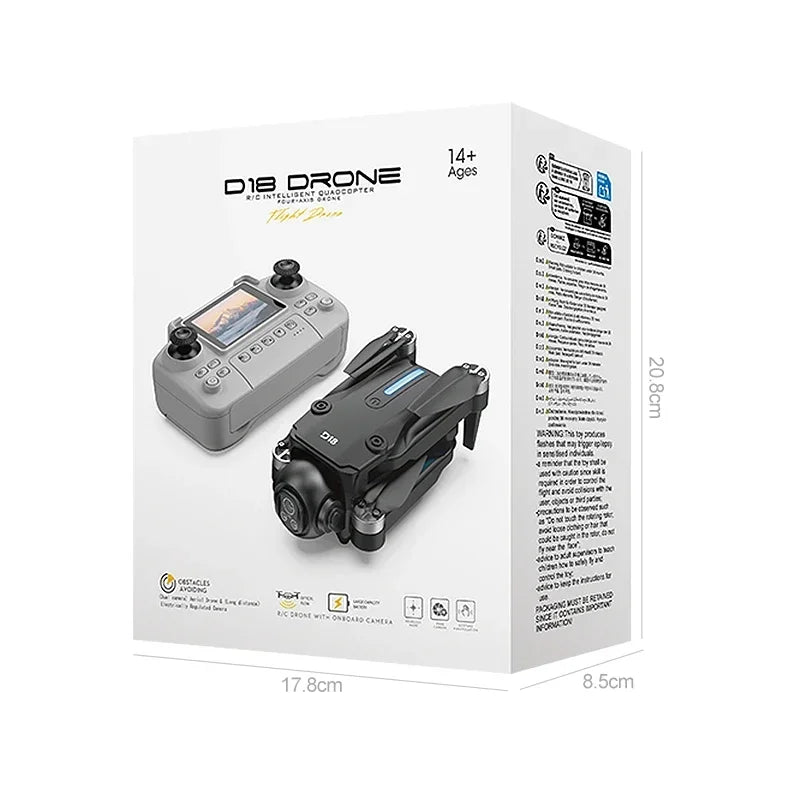 Lenovo D18 Drone 8K aérien HD double caméra intelligente évitement d'obstacles puissance sans brosse 5G WIFI écran télécommande GPS Drone