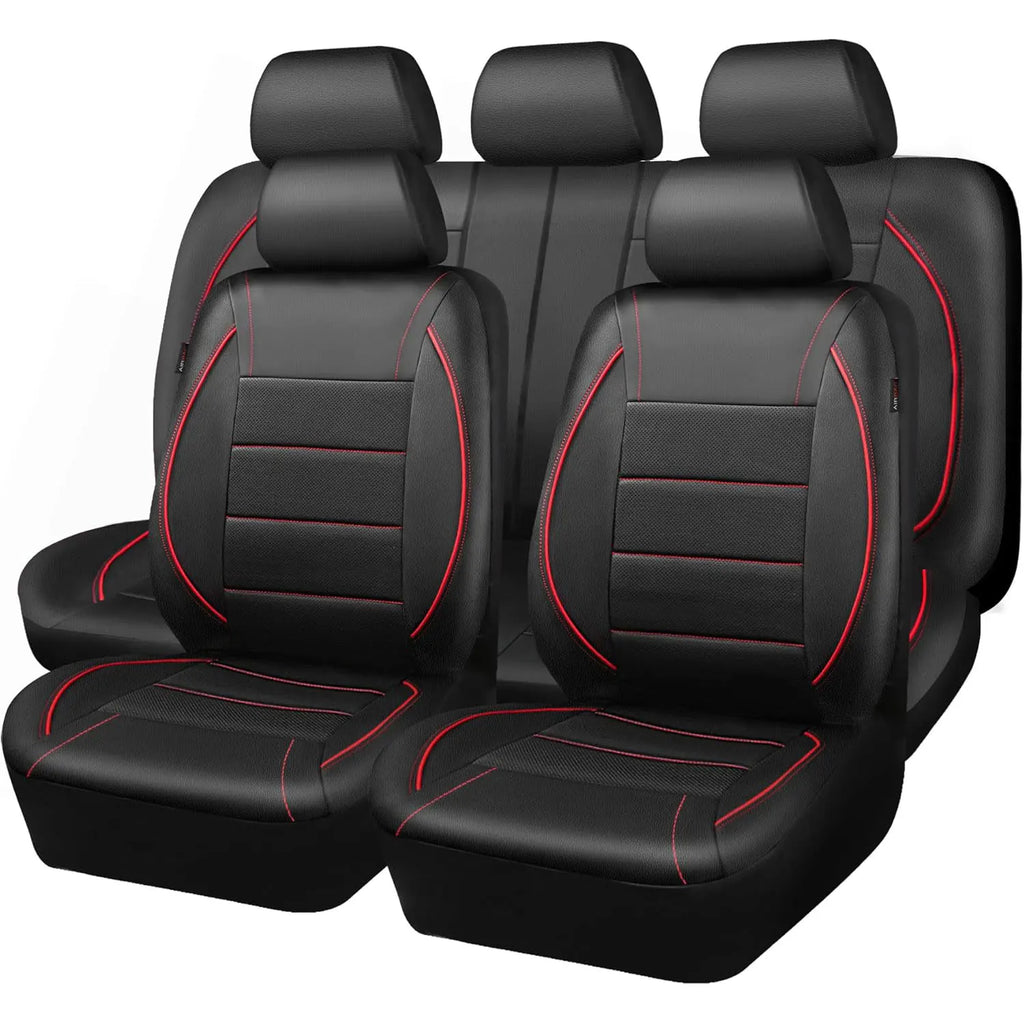 Housse Siège Auto Universelle en Cuir — Kit 9 Pièces pour 5 Places